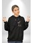 Gül Tasarım Wardiere Erkek Kadın Siyah Dijital Baskılı Kapüşonlu Sweatshirt Hoodie 2
