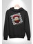 Dudak Dolar Açgözlülük Simgesi Erkek Kadın Siyah Dijital Baskılı Kapüşonlu Sweatshirt Hoodie 3