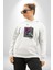 Kırmızı Gül Sokak Style Erkek Kadın Beyaz Dijital Baskılı Kapüşonlu Sweatshirt Hoodie 3