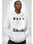 Bali Endonezya Erkek Kadın Beyaz Dijital Baskılı Kapüşonlu Sweatshirt Hoodie 2