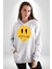 Eriyen Emoji Bugün Hissetmiyorum Erkek Kadın Beyaz Dijital Baskılı Kapüşonlu Sweatshirt Hoodie 4