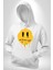 Eriyen Emoji Bugün Hissetmiyorum Erkek Kadın Beyaz Dijital Baskılı Kapüşonlu Sweatshirt Hoodie 5