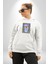 Sadece Piskoloji Erkek Kadın Beyaz Dijital Baskılı Kapüşonlu Sweatshirt Hoodie 3