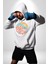Yaz Tatili Güneş Geldi Tema Erkek Kadın Beyaz Dijital Baskılı Kapüşonlu Sweatshirt Hoodie 4
