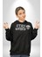 Uzaylı Tuhaf Kal Yazılı Sokak Style Erkek Kadın Siyah Dijital Baskılı Kapüşonlu Sweatshirt Hoodie 2