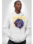 Roket Ata Binen Astronot Erkek Kadın Beyaz Dijital Baskılı Kapüşonlu Sweatshirt Hoodie 1