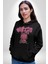 Öfkeli Voodoo Tavşan Xox Erkek Kadın Siyah Dijital Baskılı Kapüşonlu Sweatshirt Hoodie 2