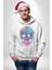 Şeker Kafatası (Day Of The Dead) Erkek Kadın Beyaz Dijital Baskılı Kapüşonlu Sweatshirt Hoodie 5