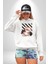 Relax Teddy Ayı Gül Erkek Kadın Beyaz Dijital Baskılı Kapüşonlu Sweatshirt Hoodie 4