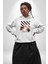 Relax Teddy Ayı Gül Erkek Kadın Beyaz Dijital Baskılı Kapüşonlu Sweatshirt Hoodie 5