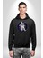 Nasa Astronaut Uzay Zıplaması Erkek Kadın Siyah Dijital Baskılı Kapüşonlu Sweatshirt Hoodie 3