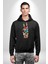 Dünya Barışı Özgürlük Zafer Işareti Erkek Kadın Siyah Dijital Baskılı Kapüşonlu Sweatshirt Hoodie 4