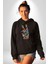 Dünya Barışı Özgürlük Zafer Işareti Erkek Kadın Siyah Dijital Baskılı Kapüşonlu Sweatshirt Hoodie 5