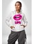 Lips Ruj Pembe Dudak Sınırsız Düşün Erkek Kadın Beyaz Dijital Baskılı Kapüşonlu Sweatshirt Hoodie 2