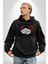 Gözlerim Kapalı Kadın Sokak Stili Erkek Kadın Siyah Dijital Baskılı Kapüşonlu Sweatshirt Hoodie 2
