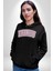 Malibu California Pembe Erkek Kadın Siyah Dijital Baskılı Kapüşonlu Sweatshirt Hoodie 3