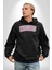 Malibu California Pembe Erkek Kadın Siyah Dijital Baskılı Kapüşonlu Sweatshirt Hoodie 4