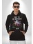Farklı Olmak Zorundayım Erkek Kadın Siyah Dijital Baskılı Kapüşonlu Sweatshirt Hoodie 4