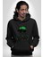 Paskalya Tavşanı Hip Hop Yeşil Şapka Erkek Kadın Siyah Dijital Baskılı Kapüşonlu Sweatshirt Hoodie 5