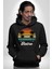 Retro Palmiye Güneş 80 90 Erkek Kadın Siyah Dijital Baskılı Kapüşonlu Sweatshirt Hoodie 2