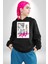 Sokak Kültürü Erkek Kadın Siyah Dijital Baskılı Kapüşonlu Sweatshirt Hoodie 3
