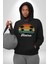 Retro Palmiye Güneş 80 90 Erkek Kadın Siyah Dijital Baskılı Kapüşonlu Sweatshirt Hoodie 3