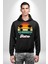 Retro Palmiye Güneş 80 90 Erkek Kadın Siyah Dijital Baskılı Kapüşonlu Sweatshirt Hoodie 5