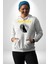 Ay Dolunay Uluyan Kurt Erkek Kadın Beyaz Dijital Baskılı Kapüşonlu Sweatshirt Hoodie 2