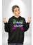 Game Over Oyun Bitti Erkek Kadın Siyah Dijital Baskılı Kapüşonlu Sweatshirt Hoodie 4