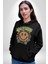 Gülen Market Ağaç Çiçek Mantar Erkek Kadın Siyah Dijital Baskılı Kapüşonlu Sweatshirt Hoodie 4