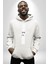 Vazgeçme Erkek Kadın Beyaz Dijital Baskılı Kapüşonlu Sweatshirt Hoodie 5