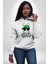 Paskalya Tavşanı Hip Hop Yeşil Şapka Erkek Kadın Beyaz Dijital Baskılı Kapüşonlu Sweatshirt Hoodie 5