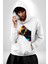 Cool Tedy Renkli Ayıcık Gözlük Erkek Kadın Beyaz Dijital Baskılı Kapüşonlu Sweatshirt Hoodie 1