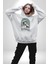 Statü Davut Heykeli Erkek Kadın Beyaz Dijital Baskılı Kapüşonlu Sweatshirt Hoodie 2