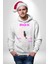 Siyah Kedi Ay Rox Sokak Style Erkek Kadın Beyaz Dijital Baskılı Kapüşonlu Sweatshirt Hoodie 2