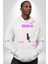 Siyah Kedi Ay Rox Sokak Style Erkek Kadın Beyaz Dijital Baskılı Kapüşonlu Sweatshirt Hoodie 4
