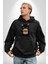 Nope Kedi Mizahi Kahve Tasarımı Erkek Kadın Siyah Dijital Baskılı Kapüşonlu Sweatshirt Hoodie 1