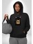 Nope Kedi Mizahi Kahve Tasarımı Erkek Kadın Siyah Dijital Baskılı Kapüşonlu Sweatshirt Hoodie 4