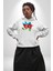 Azerbaycan Haritası Bayrak Tasarımı Erkek Kadın Beyaz Dijital Baskılı Kapüşonlu Sweatshirt Hoodie 2