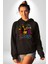 Kayakcı Kız Erkek Kadın Siyah Dijital Baskılı Kapüşonlu Sweatshirt Hoodie 2