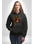 Kayakcı Kız Erkek Kadın Siyah Dijital Baskılı Kapüşonlu Sweatshirt Hoodie 3