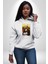 Monalisa Elektrik Özel Yapay Zeka Tasarımı Erkek Kadın Beyaz Dijital Baskılı Kapüşonlu Sweatshirt Hoodie 4