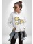 Gökyüzünde Uçmak Astronot Erkek Kadın Beyaz Dijital Baskılı Kapüşonlu Sweatshirt Hoodie 4