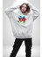 Azerbaycan Haritası Bayrak Tasarımı Erkek Kadın Beyaz Dijital Baskılı Kapüşonlu Sweatshirt Hoodie 3