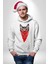 Maske Gangester Kedi Erkek Kadın Beyaz Dijital Baskılı Kapüşonlu Sweatshirt Hoodie 1