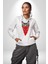 Maske Gangester Kedi Erkek Kadın Beyaz Dijital Baskılı Kapüşonlu Sweatshirt Hoodie 2