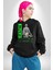 Sokak Sitili Heykel Kadın Savaşcı Erkek Kadın Siyah Dijital Baskılı Kapüşonlu Sweatshirt Hoodie 4