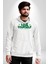 Sev Kendini Olumlu Bakış Açısı Yazılı Erkek Kadın Beyaz Dijital Baskılı Kapüşonlu Sweatshirt Hoodie 5