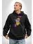 Einstein Retro Dil Çıkarma Devam Ettir Erkek Kadın Siyah Dijital Baskılı Kapüşonlu Sweatshirt Hoodie 1