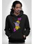 Einstein Retro Dil Çıkarma Devam Ettir Erkek Kadın Siyah Dijital Baskılı Kapüşonlu Sweatshirt Hoodie 3